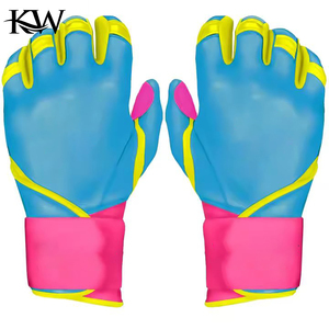 ถุงมือตีเบสบอลสำหรับผู้ใหญ่ ถุงมือคริกเก็ตคุณภาพพรีเมียม ป้องกันการลื่น จับกระชับมือ ถุงมือตีเบสบอลแบบมืออาชีพเสริมแผ่นรอง - Product Image 1