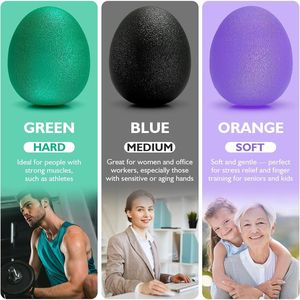 Set di Attrezzi per Allenamento della Forza della Presa e Sollievo dallo Stress con Pallina Antistress e 3 Strumenti Elastici per Terapia di Riabilitazione del Polso - Product Image 5