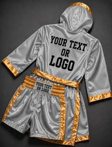 Ensemble uniforme de boxe personnalisé OEM ODM unisexe, débardeur slim, short et t-shirt, logo avant/arrière, 180g, toutes couleurs, toutes tailles, marque privée - Product Image 2