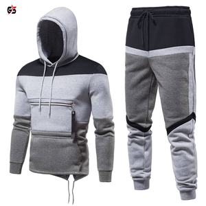 Producto de ropa deportiva caliente, chándal para hombre, Sudadera con capucha, conjunto de joggers, forro polar de algodón 100%, varios colores con logotipo personalizado - Product Image 4