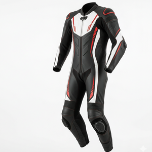 Chaquetas de moto de cuero genuino Custom Racing para adultos, transpirables, a prueba de viento, de secado rápido, ropa de motocicleta en venta. - Product Image 4