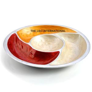 Plateau à fruits créatif en marbre moderne, design rectangulaire, plats multifonctionnels avec poignées latérales en métal - Product Image 5