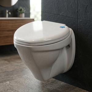 Modern Round Rimless Wall Hung Toilet <b>Ceramic</b> WC <b>Pan</b> Water Saving Design Bathroom Sanitary Ware For Hotel - Product Image 4