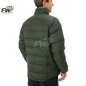 Chaqueta Acolchada Brillante Personalizada para Hombre, Chaqueta de Plumón de Alta Calidad, Abrigo Grueso de Plumón para Invierno - Product Image 3
