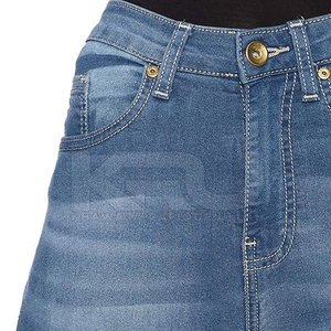 Pantalones Vaqueros de Mujer de Cintura Alta y Pierna Recta con Costuras Resistentes y Estilo Moderno para Uso Diario en Invierno - Product Image 5