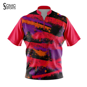 Maillots de bowling personnalisés pour hommes et femmes, vêtements d'équipe personnalisés, polo antibactérien, séchage rapide, 100% polyester - Product Image 1