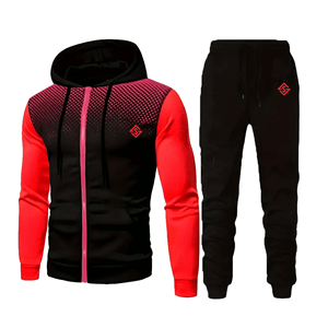 Conjunto Deportivo Personalizado al por Mayor: Pantalones y Sudadera con Capucha, Primavera, Tejido Grueso, 100% Algodón, Antibacteriano, Unisex, Diseño 2 en 1 - Product Image 2
