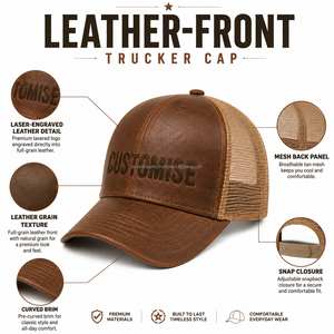 Casquette de camionneur personnalisée avec logo pour hommes, casquette snapback à 5 panneaux avec dos en mesh, casquette de baseball brodée, vente en gros directe d'usine - Product Image 6