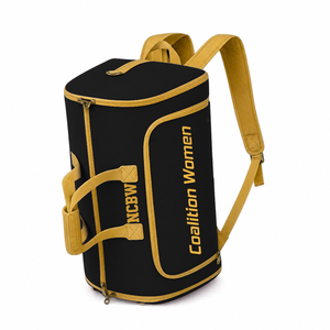 Custom NCBW Coalition Women Tote <b>bag</b> Black and gold Embroidered Logo Daily Use Large Capacity Nylon polyester <b>duffel</b> <b>bag</b> - Product Image 2