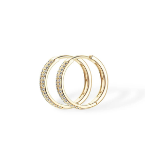 Pendientes de Diamantes de Oro de Lujo Cultivados en Laboratorio, Certificados por IGI, Corte Redondo Vintage, Joyería de Regalo para Novia, Venta al por Mayor - Product Image 3