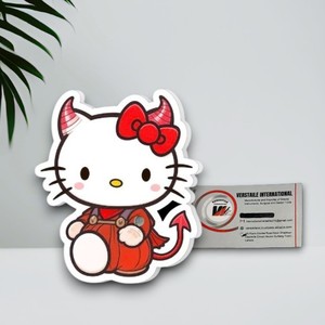 Extensions de cils magnétiques en acrylique Hello Kitty Demon, motifs papillon, diamant, carré, fleur, cœur, écologiques – Vente chaude - Product Image 5