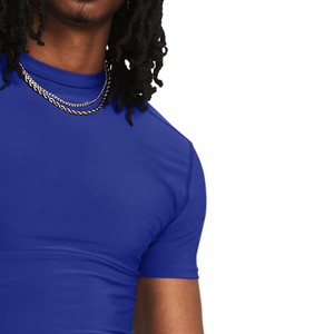 Camiseta de Compresión Aerodinámica para Hombre, Cuello Redondo, Manga Corta Raglán, Secado Rápido, Poliéster, Ajustada al Cuerpo, Capa Base para Entrenamiento, Personalizable al por Mayor - Product Image 6