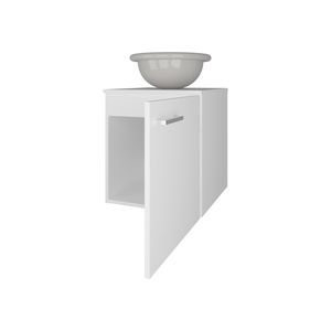 Mobile da Bagno Integrato FM Furniture Pirtleville con Lavabo e Rubinetto Bianchi - Product Image 6