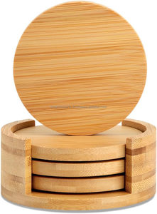 Vòng tre Coaster gỗ hiện đại tự nhiên bảng bảo vệ hoàn hảo cho trà cốc cà phê sử dụng nhà bếp trang trí nội thất - Product Image 5