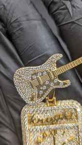 Pendentif Guitare Moissanite avec Horloge, Plaqué Or, Bijoux en Argent Sterling 925, Bijoux Fins, Pendentifs et Breloques, Vente Chaude - Product Image 6