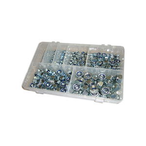 320 Uds nueva condición tuerca de inserción de nailon surtido de taller Placa de Zinc tuercas de bloqueo gruesas métricas - Product Image 1