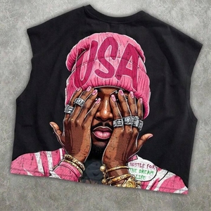 Camiseta de Manga Corta para Hombre, Personalizada por el Fabricante, 100% Algodón Grueso, Impresión Serigráfica, Ecológica, de Secado Rápido, Estilo Vintage - Product Image 4