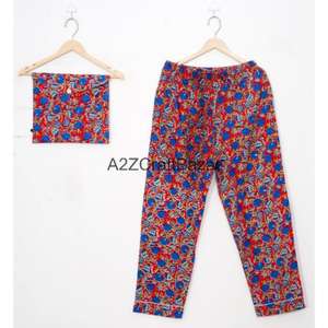 Nuevo Conjunto de Pijama de Algodón 100% Puro con Estampado Floral, Camisa y Pantalón, Suave, Liso, Transpirable y de Secado Rápido para Mujer - Product Image 3