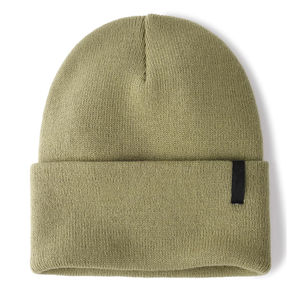 Gorro de Invierno Unisex de Alta Calidad, 100% Algodón, Color Sólido, Diseño Personalizado, Moda en Venta, para Hombres y Mujeres, Cálido para Exteriores - Product Image 1