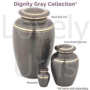 Urna Funeraria de Metal Gris Dignity para Cenizas Humanas, Urna Conmemorativa para Adultos, Proveedor de Fábrica OEM ODM - Product Image 4