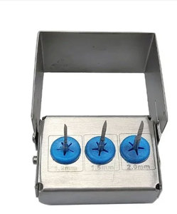 ดอกสว่านสำหรับการผ่าตัดช่องปาก ใช้ในงานทันตกรรม ห้องปฏิบัติการทันตกรรม สำหรับการปลูกถ่ายฟัน ดอกสว่านแบบปลายแหลมยาว ขนาด 1.2/1.5/2.0 มม. ชุด 3 ชิ้น - Product Image 1