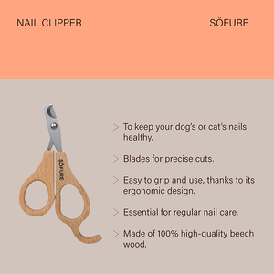 Produit de nettoyage pour animaux de compagnie de qualité supérieure, outil de toilettage ergonomique en bois de hêtre, coupe-ongles Sofure pour chiens et chats - Product Image 4