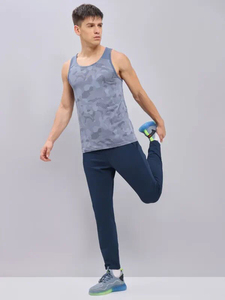 PASUXI Casual Quick Dry Moisture Wicking Fitness Stringer Cotton Ribbed Tank Top Men's Gym Workout <b>Singlet</b> Breathable <b>Running</b> - Product Image 2