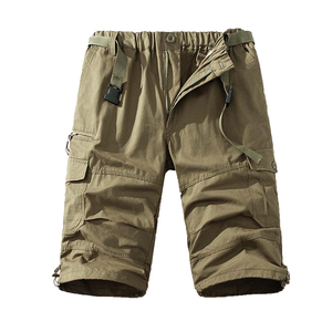 Shorts pour hommes en coton 100% 280 grammes, style décontracté quotidien, couleur unie, service OEM personnalisé, shorts d'extérieur pour l'été - Product Image 1