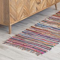 Tapis de couloir Chindi colorés personnalisés de qualité supérieure, faits à la main, lavables, recyclés, tapis de cuisine, paillasson, design de logo
