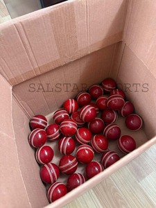 Pelota de Cricket de Cuero de Colores Fluorescentes Duraderos al por Mayor, 156 g, Pelotas de Liga de Club, Logotipo Personalizado, Promocional, Directo de Fábrica - Product Image 6