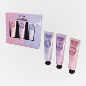 Set de cremas para manos ALV Korean K-Beauty, set de regalo de 3 tipos con aroma a lavanda, rosa y bergamota, hecho en Corea. - Product Image 3