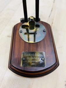 OLD WORLD TREASURE HANDICRAFTS Modern Brass <b>Desk</b> <b>Clock</b> with Leather Case & Wooden Stand Handmade and Portable - Product Image 5