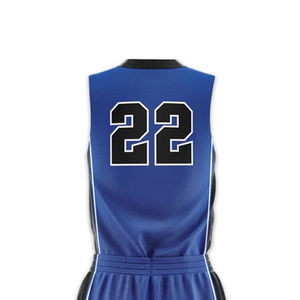 Uniforme de basket-ball respirant pour hommes, taille plus, impression par sublimation personnalisée, évacuation de l'humidité, transfert thermique - Product Image 4