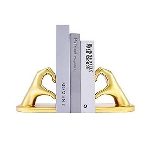 Sujetalibros Metálicos para Biblioteca, Hechos a Mano en India, de Alta Calidad, a Bajo Precio, Diseño Nuevo, Juego de Dos Sujetalibros Metálicos - Product Image 1