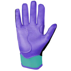 Guantes de bateo de cuero con puño corto en tamaño adulto, guantes de bateo de color sólido personalizados para equipos deportivos, guantes de bateo con puño corto para jóvenes - Product Image 3