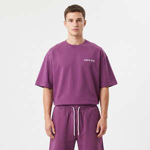Ensemble de shorts et veste pour homme sur mesure, 100% coton biologique, col rond ample, veste de haute qualité pour homme - Product Image 1