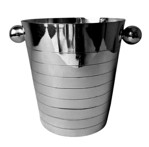 Enfriador de Vino y Cerveza Portátil, Resistente y Hecho a Mano, Cubo de Hielo de Acero Inoxidable con Acabado Plateado Brillante, el Más Vendido - Product Image 3