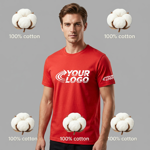 T-shirt homme rouge 100% coton, manches courtes, avec impression de logo personnalisé, col rond, coupe classique, tissu tricoté, fabriqué au Bangladesh - Product Image 6