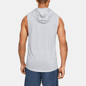 Sudadera sin mangas con capucha para hombre con logo personalizado, chaleco deportivo con cordón para gimnasio y entrenamiento, venta al por mayor - Product Image 5