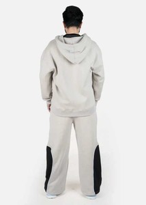 Chándal Deportivo Personalizable para Hombre, Color Gris Claro, Estilo Urbano, con Paneles Laterales, para Invierno - Product Image 2