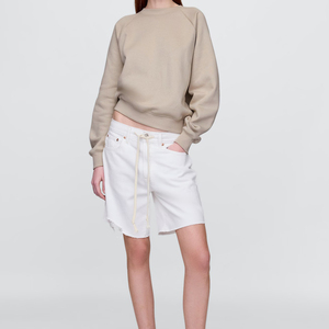 Sweat-shirt vintage en coton doux de haute qualité, sweat-shirt à col rond brodé pour femmes - Product Image 3