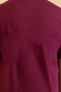 T-shirt en tricot pour homme personnalisé, effet délavé, streetwear, hip-hop, 100% coton, logo personnalisable, surdimensionné, vintage, écologique, respirant - Product Image 4