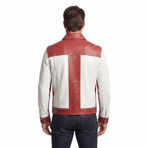 Camisa de cuero premium para hombre con botones, camisa de cuero para hombre con bolsillos en el pecho, camisa de cuero para hombre con mangas largas - Product Image 2
