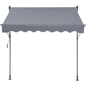 Auvent de terrasse extérieur rétractable manuel de 78 pouces, abri solaire réglable pour porte et fenêtre avec fonction rétractable - Product Image 1