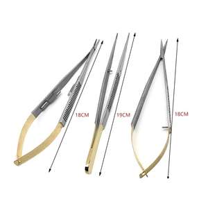 ที่จับเข็ม TC Castroviejo ขนาด 7 นิ้ว ทำจากทังสเตนคาร์ไบด์และสแตนเลสสตีล สำหรับการผ่าตัดขนาดเล็กทางจักษุวิทยา พร้อมด้ามจับแบบ Power Grip ได้รับการรับรองมาตรฐาน CB - Product Image 1