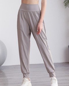 Leggings de yoga taille haute 100 % coton respirant toutes saisons, taille élastique, longueur cheville, décontractés pour femme, écologiques - Product Image 5