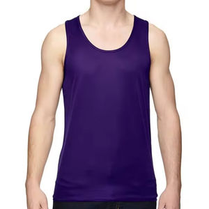 Camisetas sin mangas deportivas personalizadas de la mejor calidad 2026, 100% algodón, estilo urbano, transpirables, fabricante de camisetas sin mangas para hombre - Product Image 6