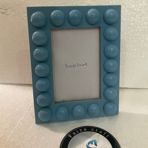 Cadre photo en mosaïque de résine écologique fait main de haute qualité avec différents motifs pour la décoration de table à la maison - Product Image 1