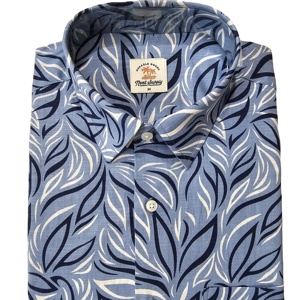 Camisa de manga corta para hombre, estampado AOP 100% algodón, informal y formal, patrón sólido, transpirable y sostenible para un aspecto perfecto de verano - Product Image 4