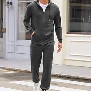 Ensemble de survêtement deux pièces uni de haute qualité pour hommes, vente en gros, par Dress Sports - Product Image 3